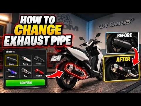 How To CHANGE EXHAUST PIPE In Drag Drive Simulator